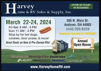 Harvey Home & RV
www.HarveyHomeRV.com